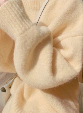 今年流行爆款上衣毛衣女秋冬季新款奶乖穿搭温柔慵懒风内搭针织衫