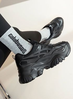 老爹鞋女ins潮2025年秋季新款女鞋子韩版百搭厚底运动休闲小白鞋