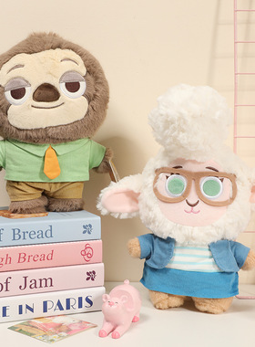 迪士尼正版疯狂动物城朱迪尼克豹警官萌糖毛绒玩偶可爱闪电公仔娃