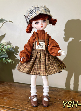 6分BJD玩偶换装衣服30厘米洋娃娃衣服复古森系宫廷风裙子洛丽塔裙