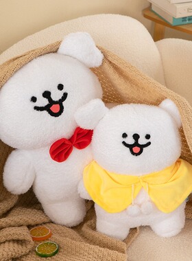 跨境变身线条小狗毛绒玩具帽子睡衣线条狗狗公仔批发外贸一件代发