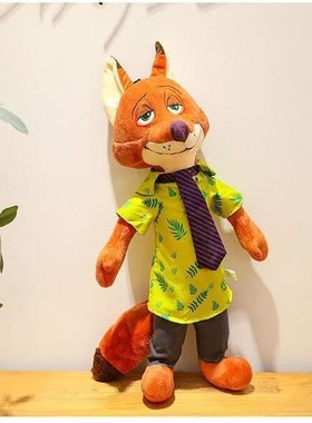 疯狂动物城玩偶朱迪尼克公仔狐狸和兔子毛绒玩具儿童抱枕外贸批发