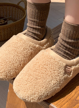 新款2025棉拖鞋女冬季情侣室内家居防滑保暖加绒毛毛拖棉鞋男士冬