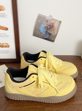 秋季网面薄款透气登山鞋女鞋2025新款学生百搭小众板鞋软底小白鞋