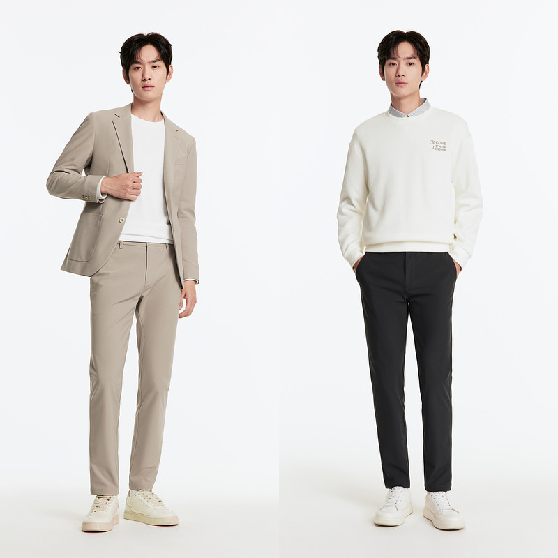 九牧王男装2025秋冬新款简约时尚舒适百搭亲肤挺阔有型休闲裤,淘宝优惠券,粉丝福利购,淘宝优惠卷