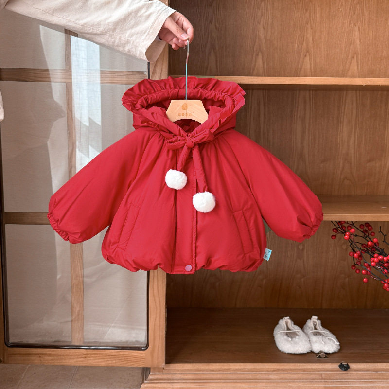 婴儿衣服棉服冬季女宝宝套装加厚新款一岁幼儿冬款棉衣过年两件套,淘宝优惠券,粉丝福利购,淘宝优惠卷