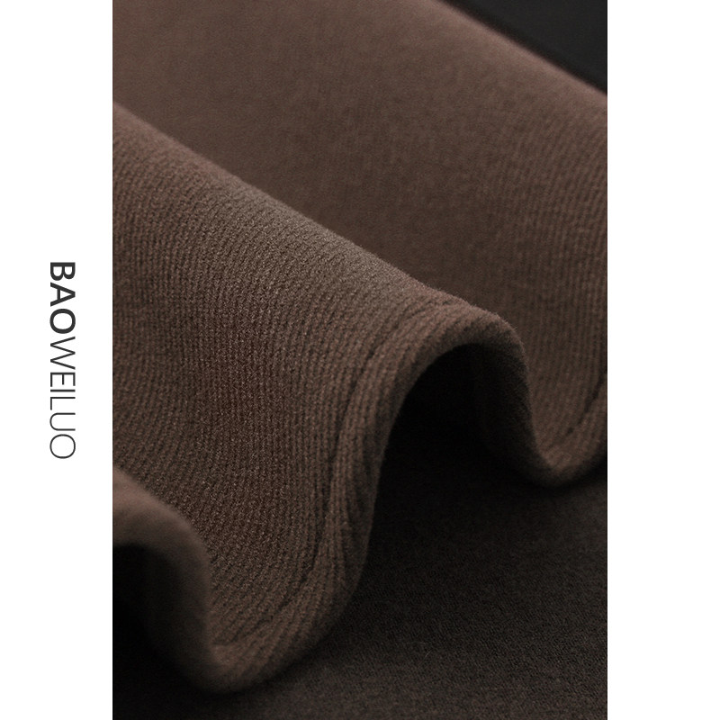 2021秋冬高腰不规则毛呢a字长裙 宝薇洛半身裙