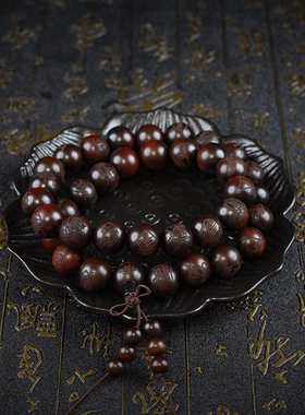 龙虎山雷部三十六帅手串天然雷击枣木36元帅手串道家饰品流珠念珠