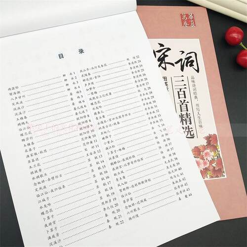 田英章书硬笔楷书唐诗三百首宋词三百首学生描红成人正楷体练字帖 - 图1