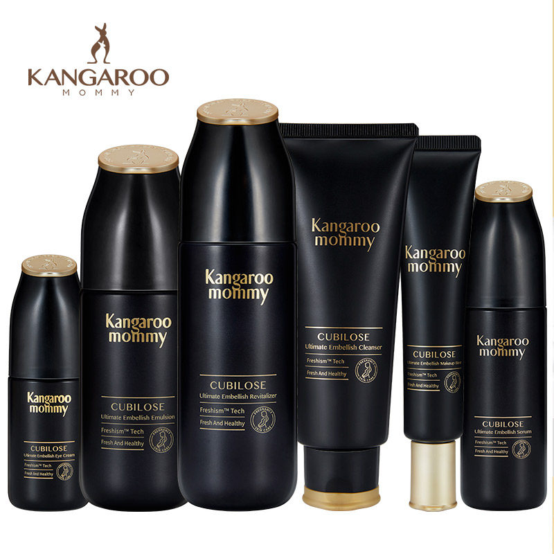 袋鼠妈妈孕妇护肤品补水套装燕窝 袋鼠妈妈淑好面部套装