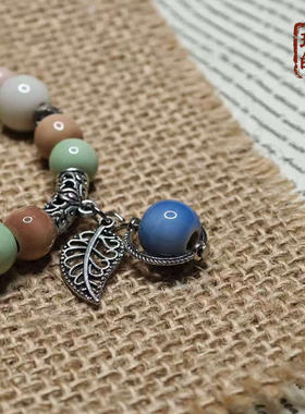 景德镇马卡龙色系瓜形陶瓷手链