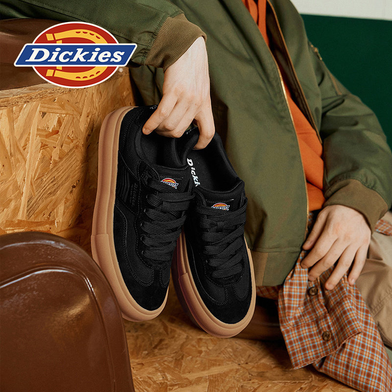 Dickies灵缇2代德训鞋男2026新款冬季黑色鞋子男鞋板鞋男士休闲鞋,淘宝优惠券,粉丝福利购,淘宝优惠卷