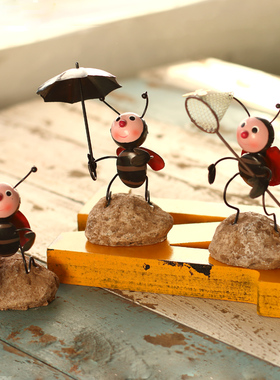 创意甲虫客厅电视柜房间装饰品