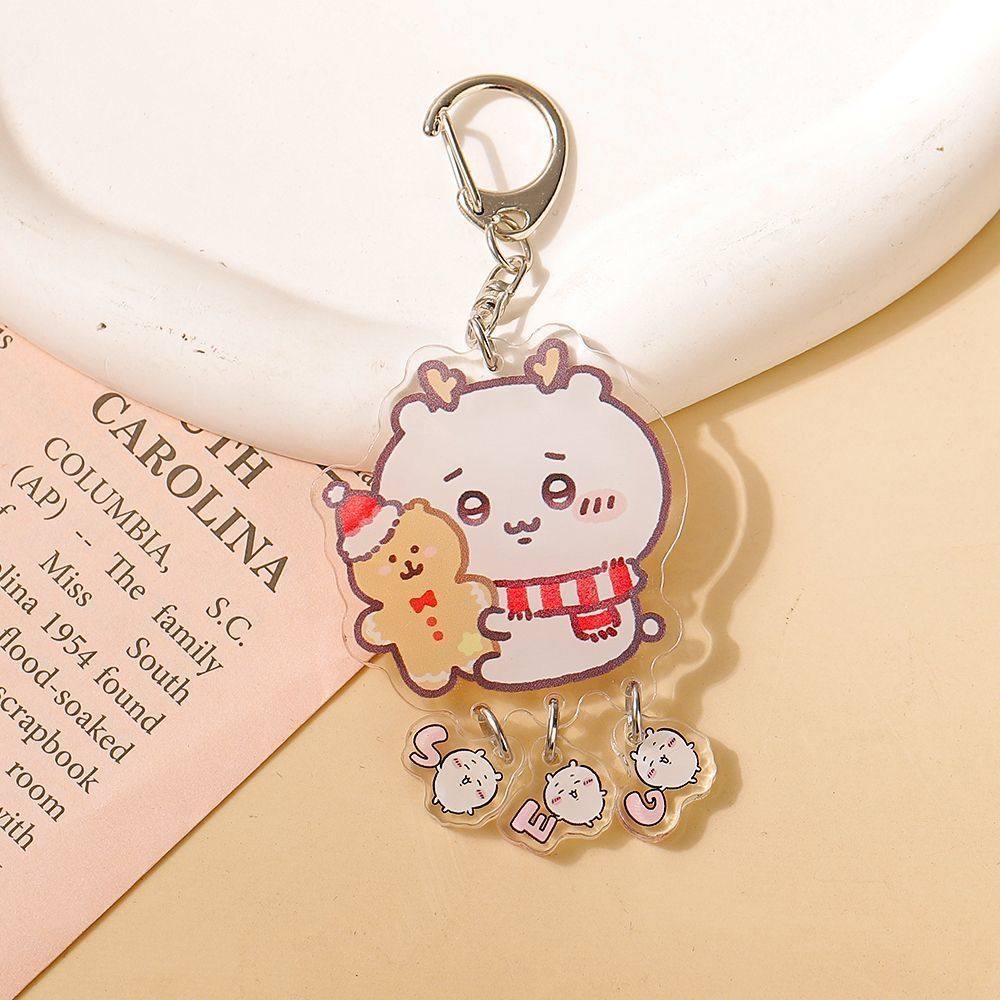 亚克力姓名定制chiikawa钥匙扣小八吉伊情侣闺蜜卡通双面书包挂件,淘宝优惠券,粉丝福利购,淘宝优惠卷