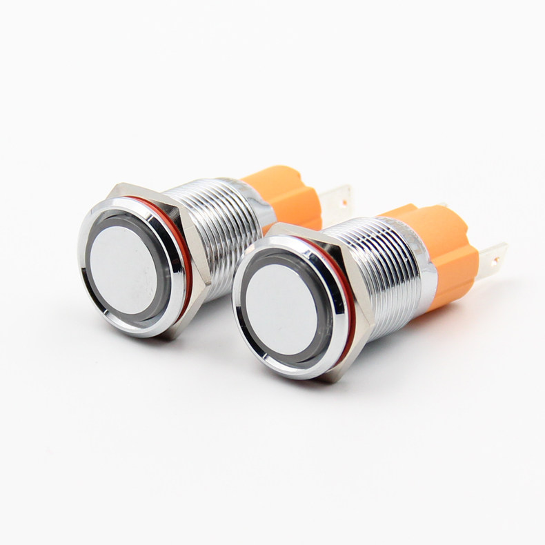 16mm环形带灯带自锁金属按钮天使眼大电流10A 12v24v220v,淘宝优惠券,粉丝福利购,淘宝优惠卷