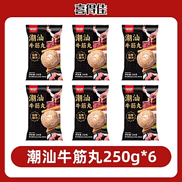 喜得佳正宗潮汕手打牛肉丸6包[63元优惠券]-寻折猪