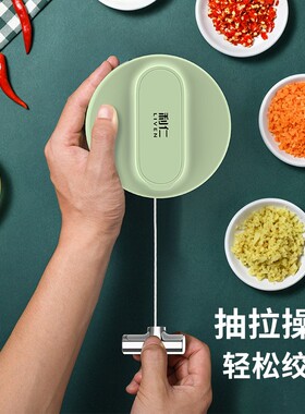 利仁手动绞碎食材手动绞蒜沫