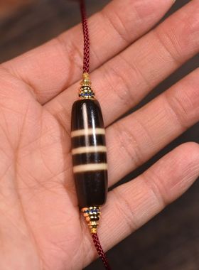 藏传藏式线珠男士女士项链约35*11.5mm