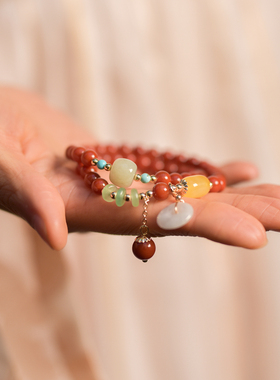 拉扎诺布女南红玉石小清新