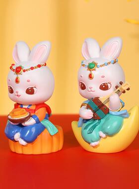 古风兔小仙盲盒树脂桌面摆件