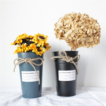 zakka outlet original single retro nostalgia american countryside made old sheet metal vases flower arrangements sweet flower casks