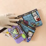 Съемный кошелек, маленькая сумка клатч, ключница, картхолдер, многоцветная барсетка, браслет