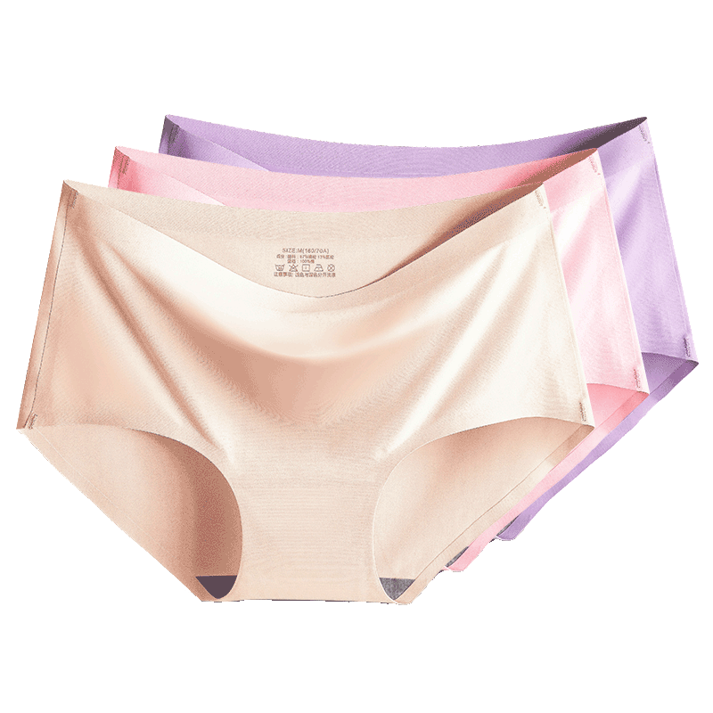 Special offer for 4 cotton crotch pants color strips for women's underwear