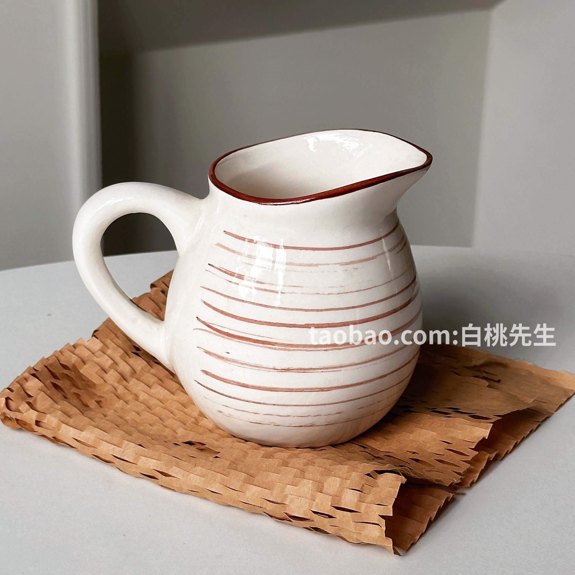 复古欧式带把ins意式法式日式公道杯奶罐西餐早餐拿铁咖啡牛奶罐,淘宝优惠券,粉丝福利购,淘宝优惠卷