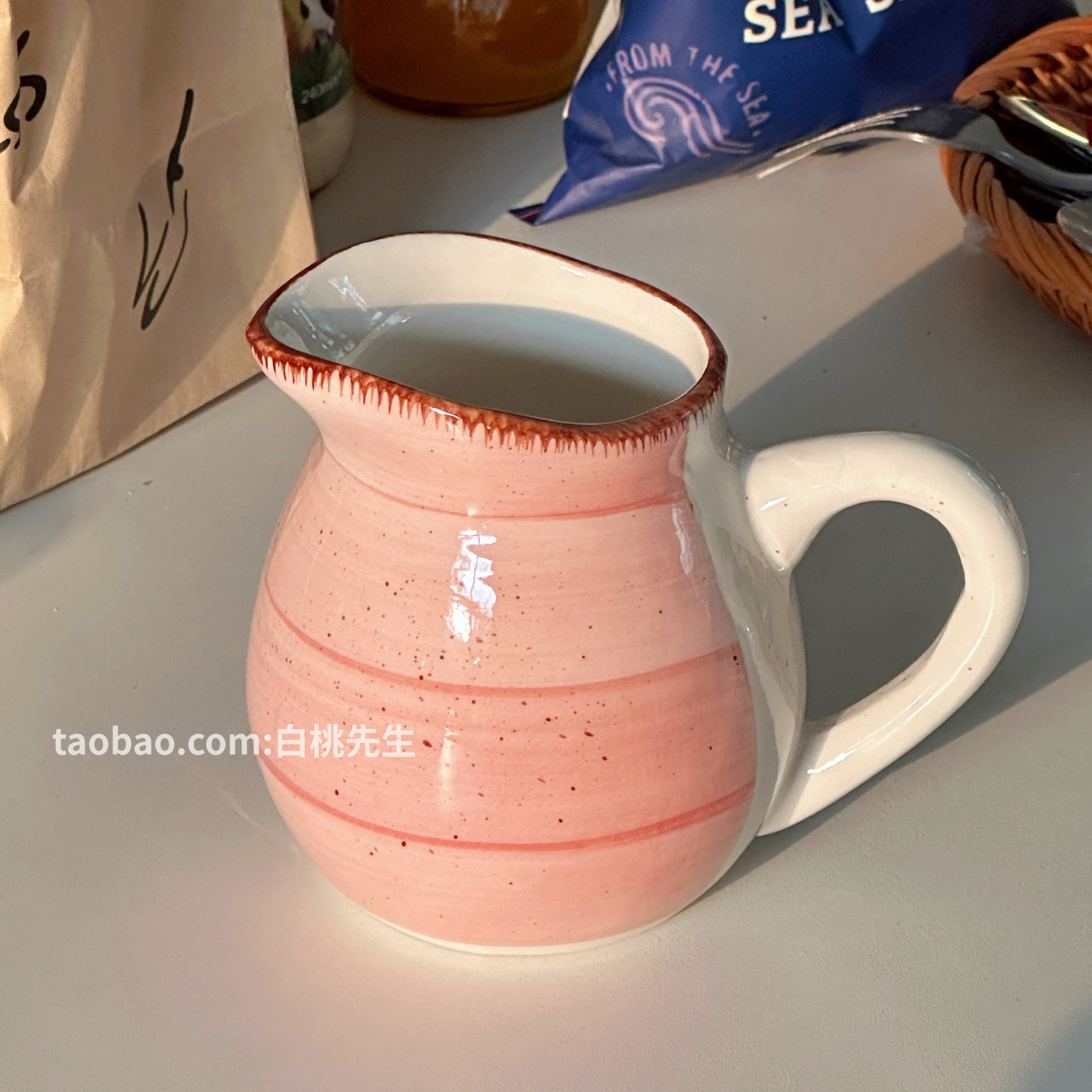 复古欧式带把ins意式法式日式公道杯奶罐西餐早餐拿铁咖啡牛奶罐,淘宝优惠券,粉丝福利购,淘宝优惠卷