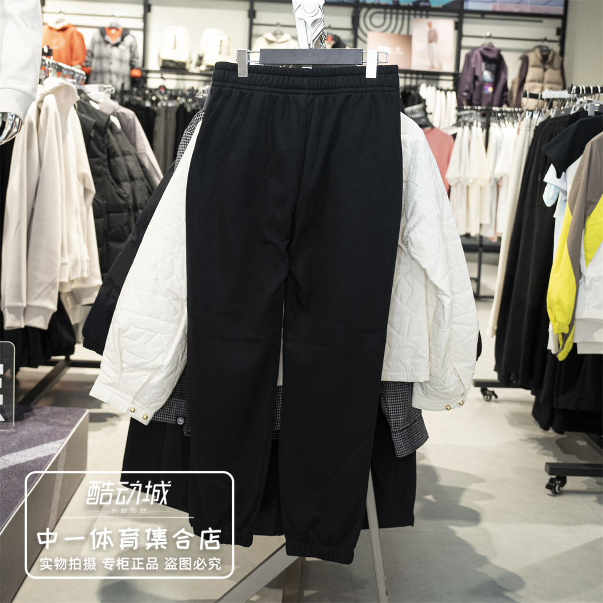 李宁加绒运动裤女2025冬季新款保暖锁温宽松休闲束脚卫裤AKLV822,淘宝优惠券,粉丝福利购,淘宝优惠卷