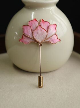 苏州非遗手工绒花胸针蚕丝线送妈妈老师教师节礼物汉服旗袍配饰品