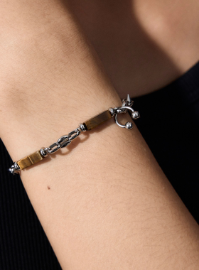 BLACKHEAD/黑头黄虎眼细手串简约个性原创设计新款男女