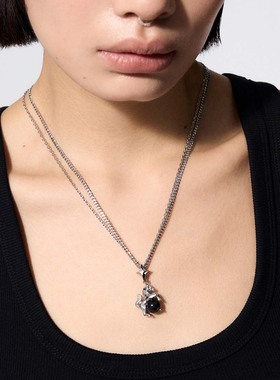 BLACKHEAD/黑头新月骑士系列天马流星吊坠项链原创设计新年