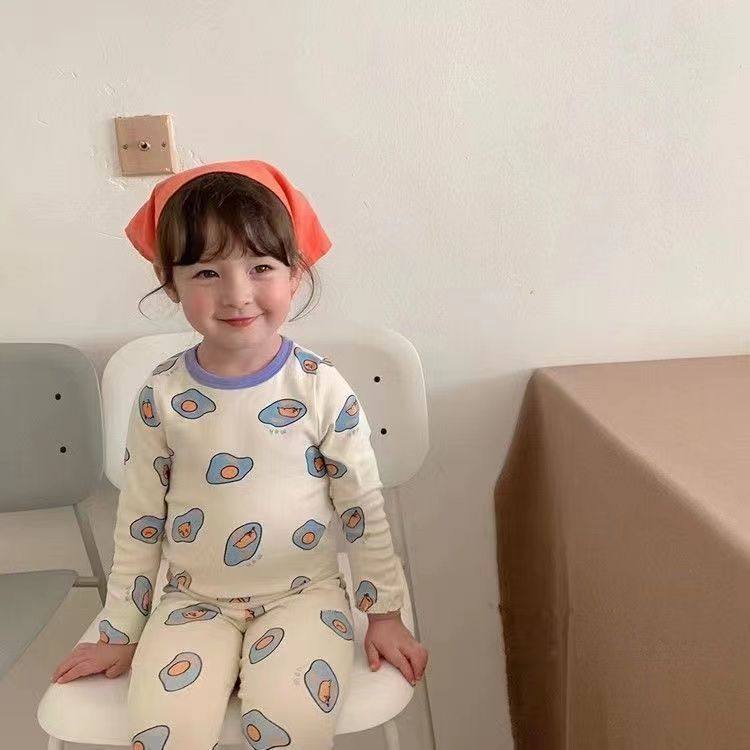 纯棉韩版女童睡衣秋衣秋裤宝宝中小童秋冬儿童保暖内衣家居服套装,淘宝优惠券,粉丝福利购,淘宝优惠卷