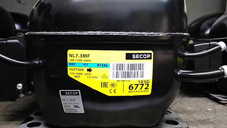 全新丹佛斯NL7.3MF NL8.4MF 冰箱冰柜制冷压缩机R134 - 图0