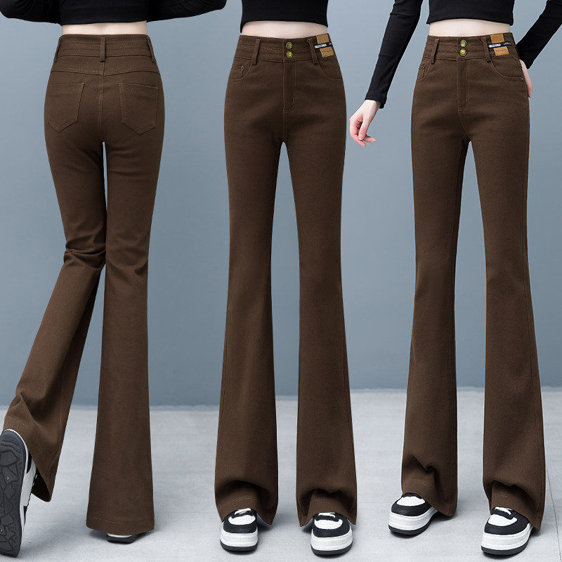 微喇牛仔裤女春秋季2026年新款高腰马蹄裤显瘦百搭休闲阔腿喇叭裤,淘宝优惠券,粉丝福利购,淘宝优惠卷