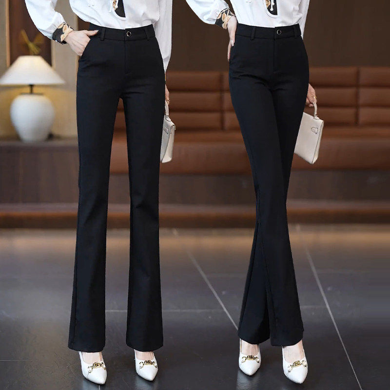微喇裤女春秋2026新款爆款裤子高腰显瘦休闲直筒裤修身西装喇叭裤,淘宝优惠券,粉丝福利购,淘宝优惠卷