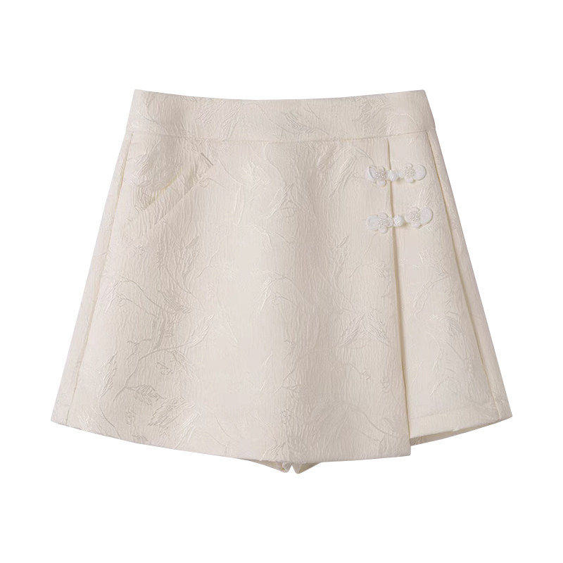 新中式半身裙女春夏2026新款高腰a字短裙裤小个子国风盘扣包臀裙,淘宝优惠券,粉丝福利购,淘宝优惠卷