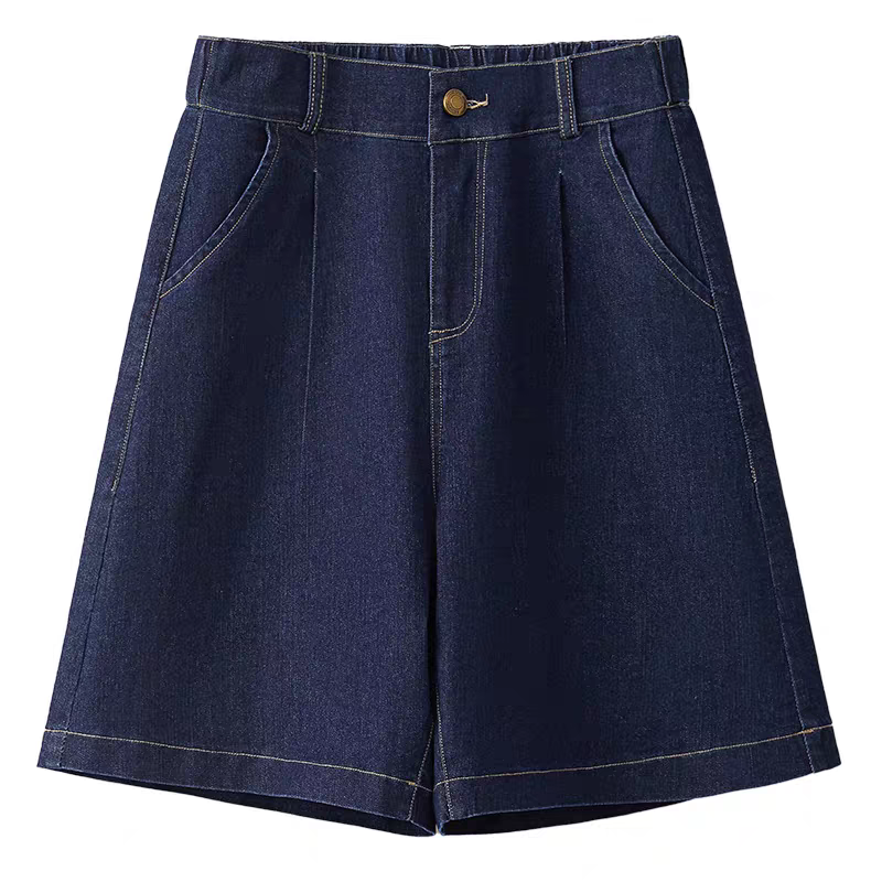 牛仔五分裤女夏季薄款2026新款高腰宽松a字阔腿裤外穿爆款短裤子,淘宝优惠券,粉丝福利购,淘宝优惠卷