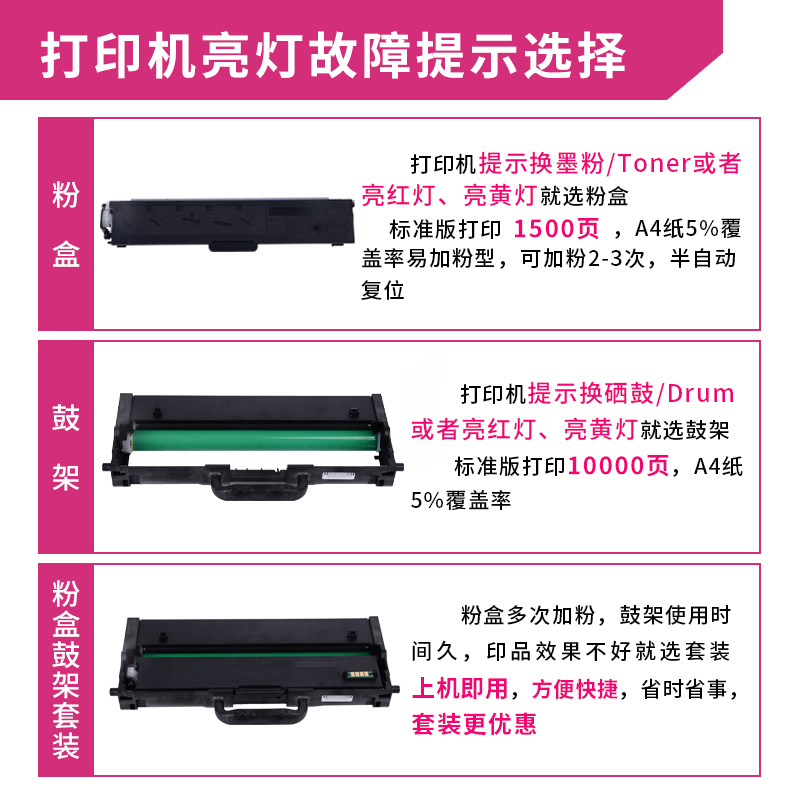 亿维适用联想M1688dw粉盒M1520w打印机LD100硒鼓m1688w墨盒m1520d领像激光多功能一体机墨粉 LT100碳粉 - 图2