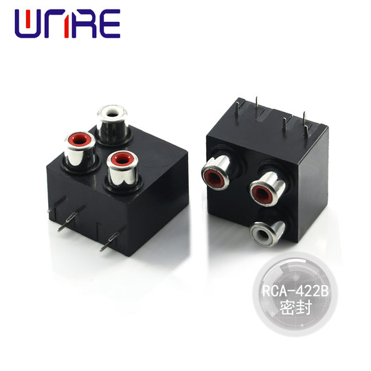 RCA-422 sealed AV socket audio interface