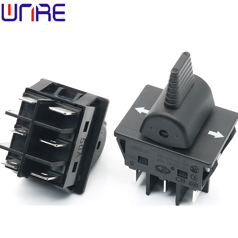 KCD4摇摆船型开关6脚黑色自锁 电机正反转倒扳拨动电源翘板开关,淘宝优惠券,粉丝福利购,淘宝优惠卷