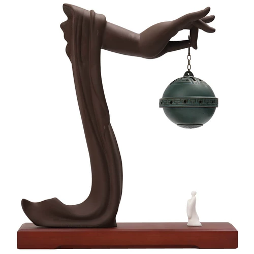 紫巅 Антикварная курильница для благовоний, креативная аромалампа из сандалового дерева, китайский стиль, креативный подарок