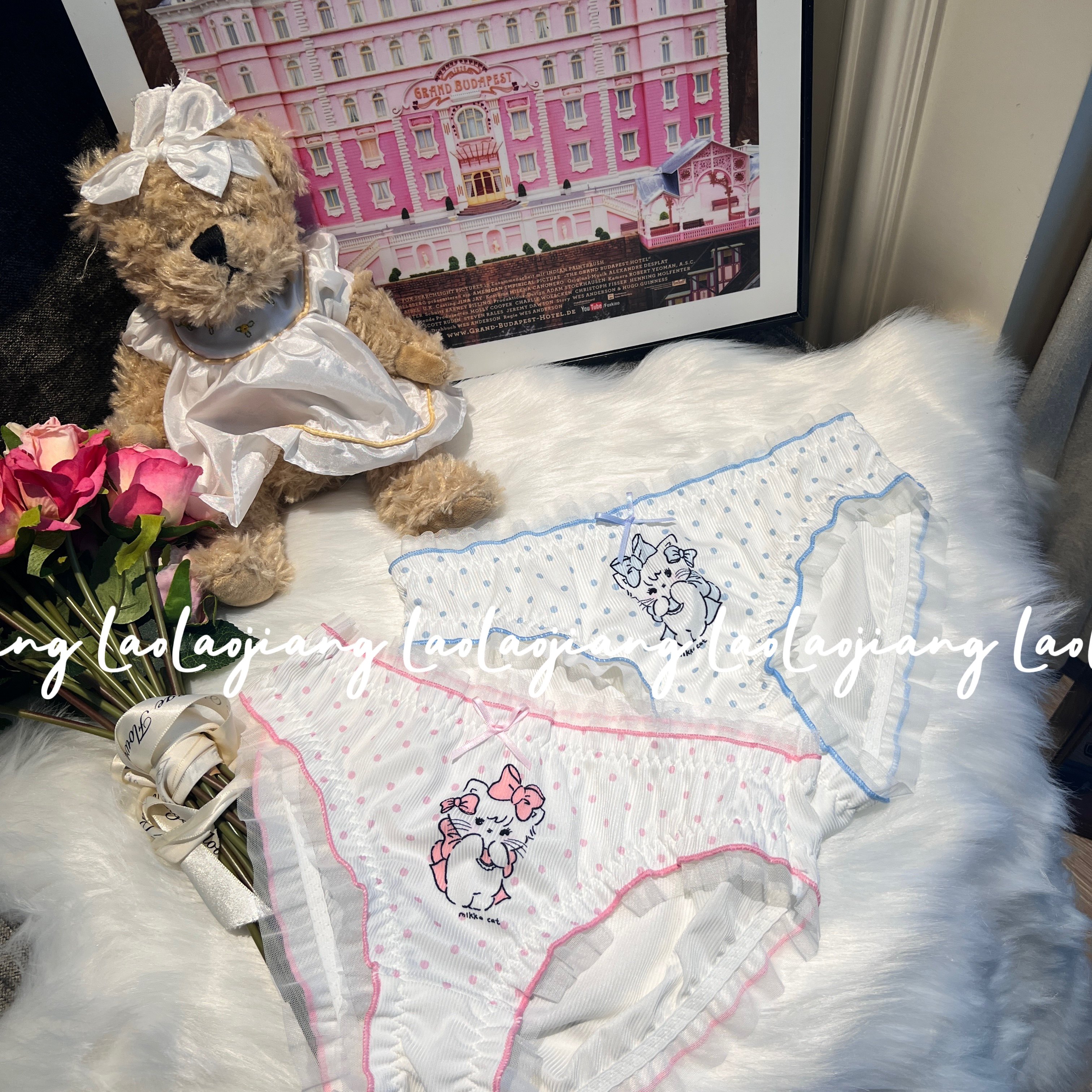 LaoLao酱「mikko崽」日系少女公主蝴蝶结三角内裤奶丝棉弹力夏,淘宝优惠券,粉丝福利购,淘宝优惠卷