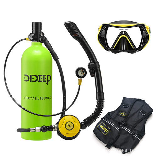 DIDEEP新款X5000Plus2升潜水浮潜装备水肺氧气罐水下呼吸器呼吸管 - 图3