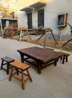 小凳子组合影视道具民俗老物件