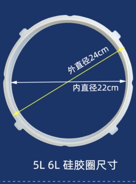 适用美的电压力锅密封圈