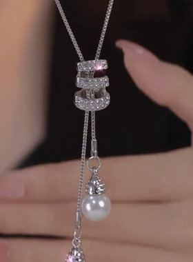 秋冬百搭长款毛衣链2025年气质时尚项链毛衣吊坠