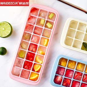 家用带盖方形冰块模具 