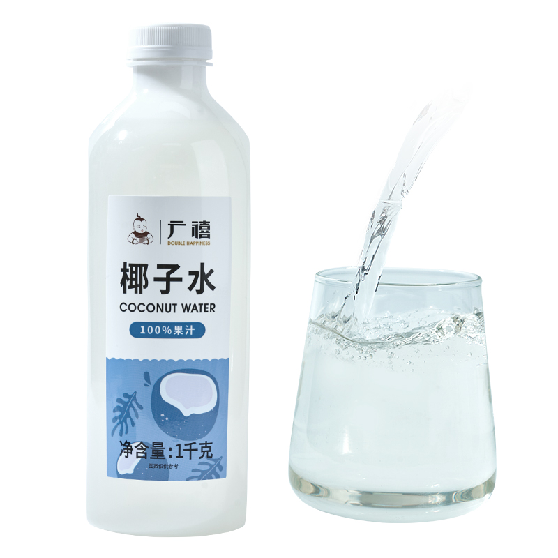 广禧nfc纯椰子水1kg 常温椰青果汁含电解质补水饮料泰国进口原料 - 图3